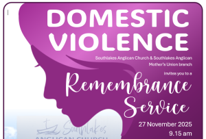 Read more about the article Southlakes Anglican & Mother’s Union Remembrance Day Service for victims of Domestic Violence